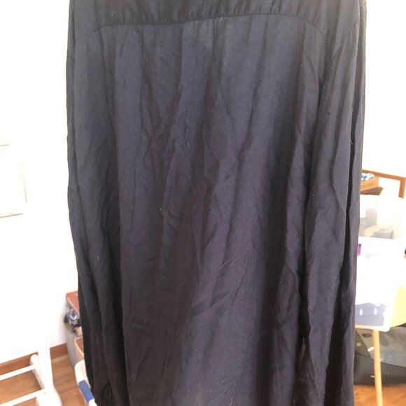 Company One Woman - Long Sleeve Black Button Down Shirt - Size 2X - Picture 5 of 8